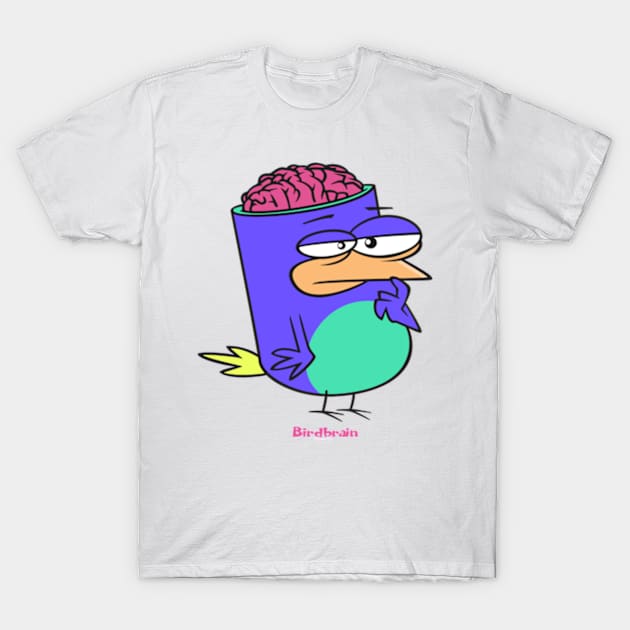 Birdbrain Design for Bird Lovers T-Shirt by ConCept